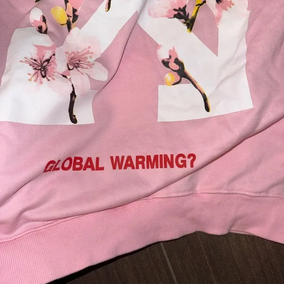 Pink Women's Hoodie Off White Brand - Picture 5 of 6